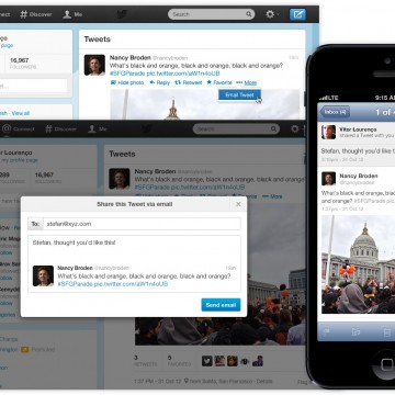 Twitter Adds Email Feature