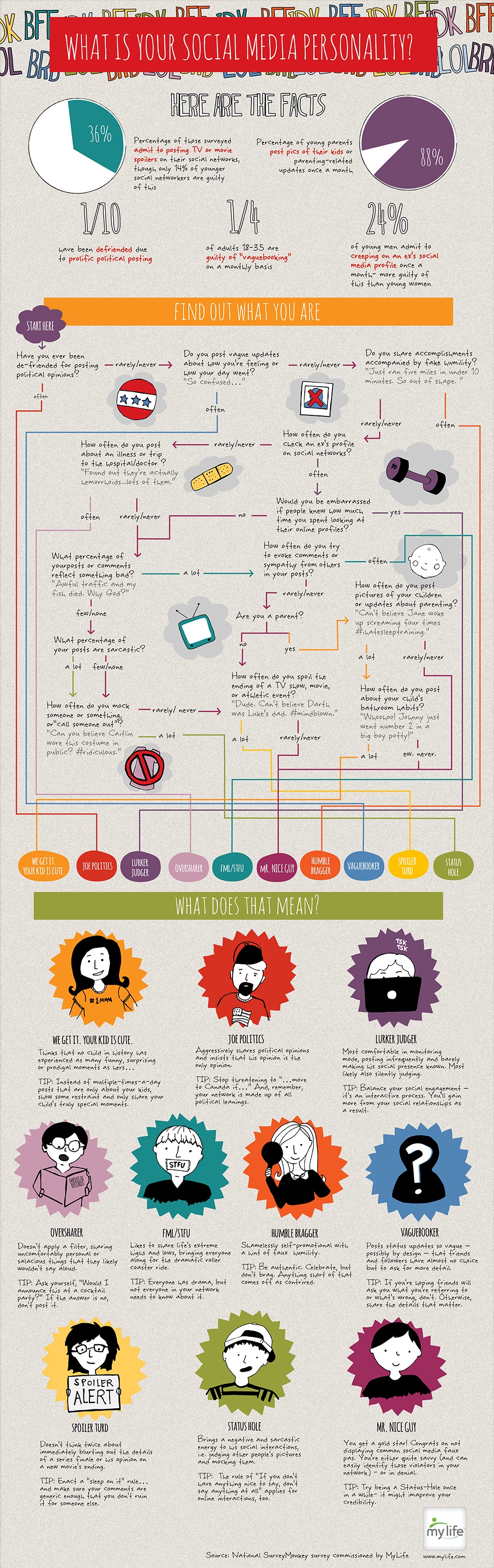 The social network persona infographic