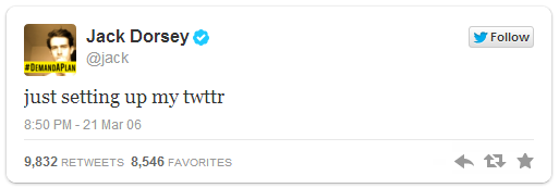 Twitter's first tweet