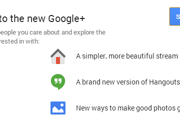 Google+ New Interface